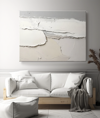 Eternal Horizon: Wabi – Wabi-Sabi Textured Abstract Wall Art