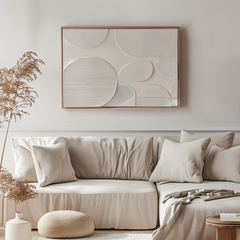 Ethereal Circles:Abstract Circular Painting