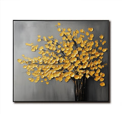 Gold Tree Abstract Oil Painting