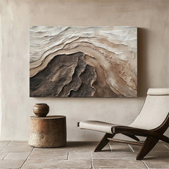 Natural Canyon – 3D Abstract Nature-Inspired Canvas Painting for Living Rooms