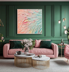 Pastel Dreams-Impasto Textured Abstract Wall Art – Textured Abstract Wall Art