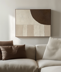 Silent Waves Wall Art-Modern Abstract Wall Art: Textured – Textured Seascape Wall Art
