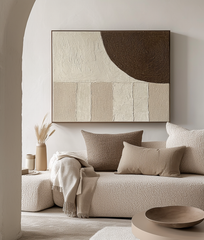 Silent Waves Wall Art-Modern Abstract Wall Art: Textured – Textured Seascape Wall Art