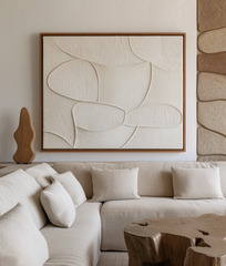 Whispered Forms – Wabi-Sabi Textured Abstract Wall Art