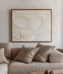 Whispered Forms – Wabi-Sabi Textured Abstract Wall Art