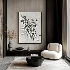 Cellular Drift – Wabi-Sabi Textured Wall Art