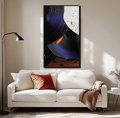 Cosmic Flow – Textured Abstract Wall Art
