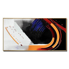 Vivid Currents – Textured Abstract Wall Art