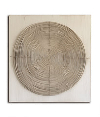 Echo of Time – Textured Circular Spiral Pattern Wall Art, Minimalist Abstract Art