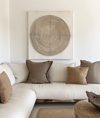 Echo of Time – Textured Circular Spiral Pattern Wall Art, Minimalist Abstract Art