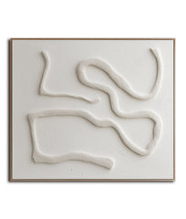 Serenity Flow: Textured Minimalist Abstract Wall Art – Wabi-Sabi Textured Abstract Wall Art