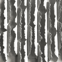 Echoes of Silence-Minimalist 3D Textured Wall Art: Light Gray Concrete – like Sculpture
