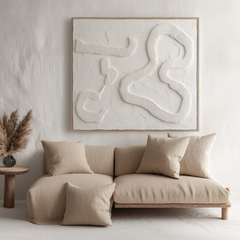 Flow State – Wabi-Sabi Textured Abstract Wall Art