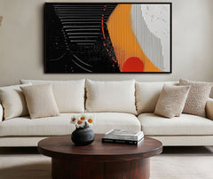 Rhythmic Curves: Abstract Flow – Textured Abstract Wall Art