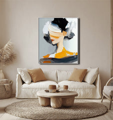 Abstract Portrait: Bold Strokes – Portrait Oil Painting