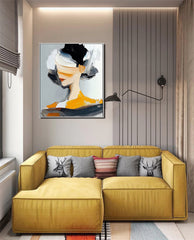 Abstract Portrait: Bold Strokes – Portrait Oil Painting