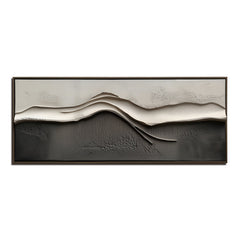 Serene Horizons – Modern Textured Abstract Landscape Painting for Living Room or Office Decor