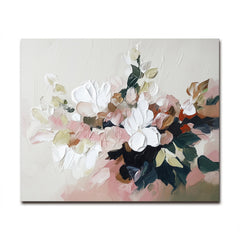 Blossom Haven – Textured Floral Wall Art