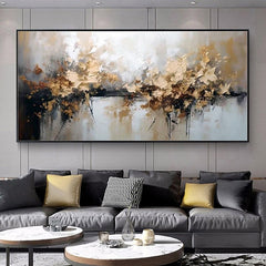 Golden Reverie-Textured Abstract Gold Painting