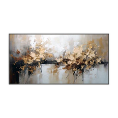 Golden Reverie-Textured Abstract Gold Painting