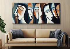 Harmonized Reflections-Abstract Multi – Figurative Wall Art