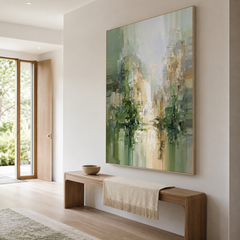 Beyond the Mist – Textured Abstract Wall Art