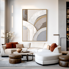Gentle Arches – Neutral Abstract Textured Wall Art