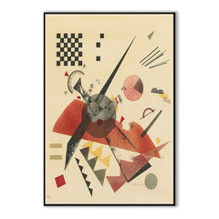 Abstract Geometric Art Print: Dynamic Shape Composition for Wall Art