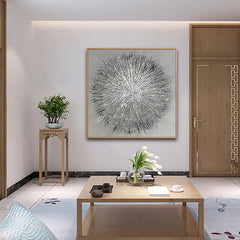 Dandelion – Textured Abstract Wall Art