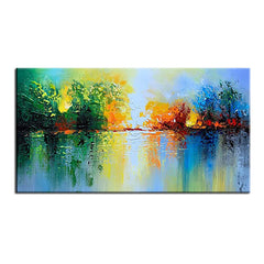 Lakeside – Landscape Oil Painting