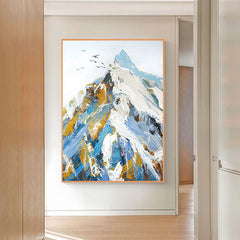 Mount Everest – Textured Landscape Oil Painting