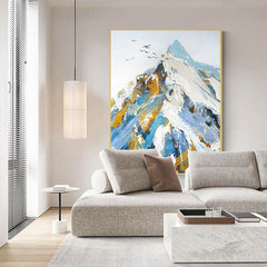 Mount Everest – Textured Landscape Oil Painting