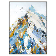 Mount Everest – Textured Landscape Oil Painting