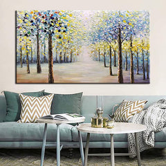 Path of the Blossoming Trees – Landscape Oil Painting