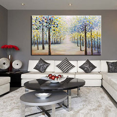 Path of the Blossoming Trees – Landscape Oil Painting