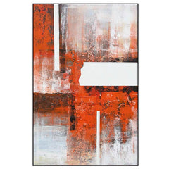 Red Glare – Textured Abstract Wall Art