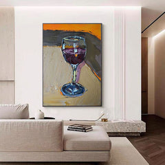 The Abstract Wine Glass – Abstract Wall Art