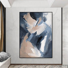 The Embrace – Textured Abstract Wall Art