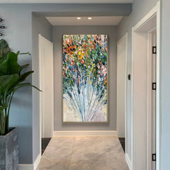 Proud Peacock – Modern Textured Peacock Abstract Painting for Elegant Home Decor