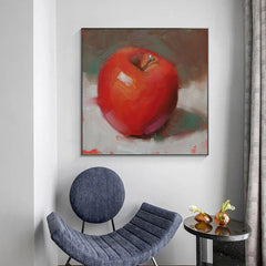 The Red Apple – Abstract Wall Art