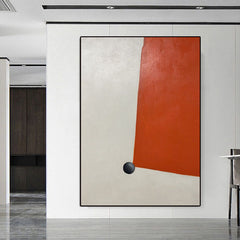 The Red Square – Abstract Wall Art