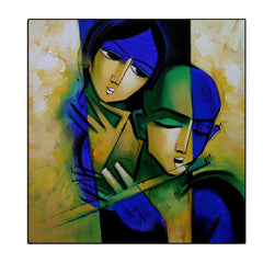 The Whispering Flute – Figurative Oil Painting