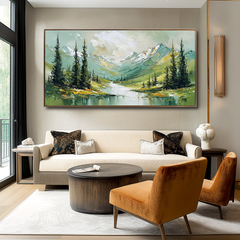 Valley Serenity – Textured Landscape Wall Art