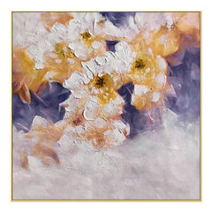 Violet Flowers – Floral Oil Painting