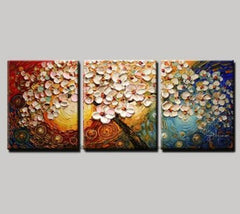 Blossom Out – Textured Floral Oil Painting