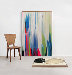 Color Stripes – Textured Abstract Wall Art