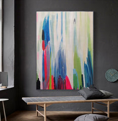 Color Stripes – Textured Abstract Wall Art