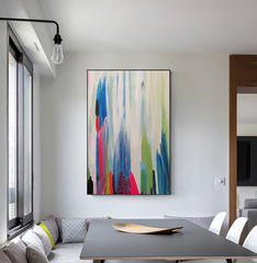 Color Stripes – Textured Abstract Wall Art