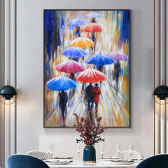 Facing the Rain – Figurative Oil Painting