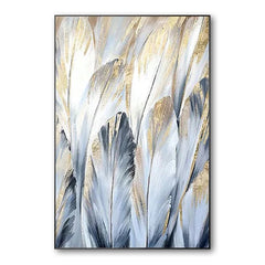 Field of Feathers – Textured Landscape Oil Painting
